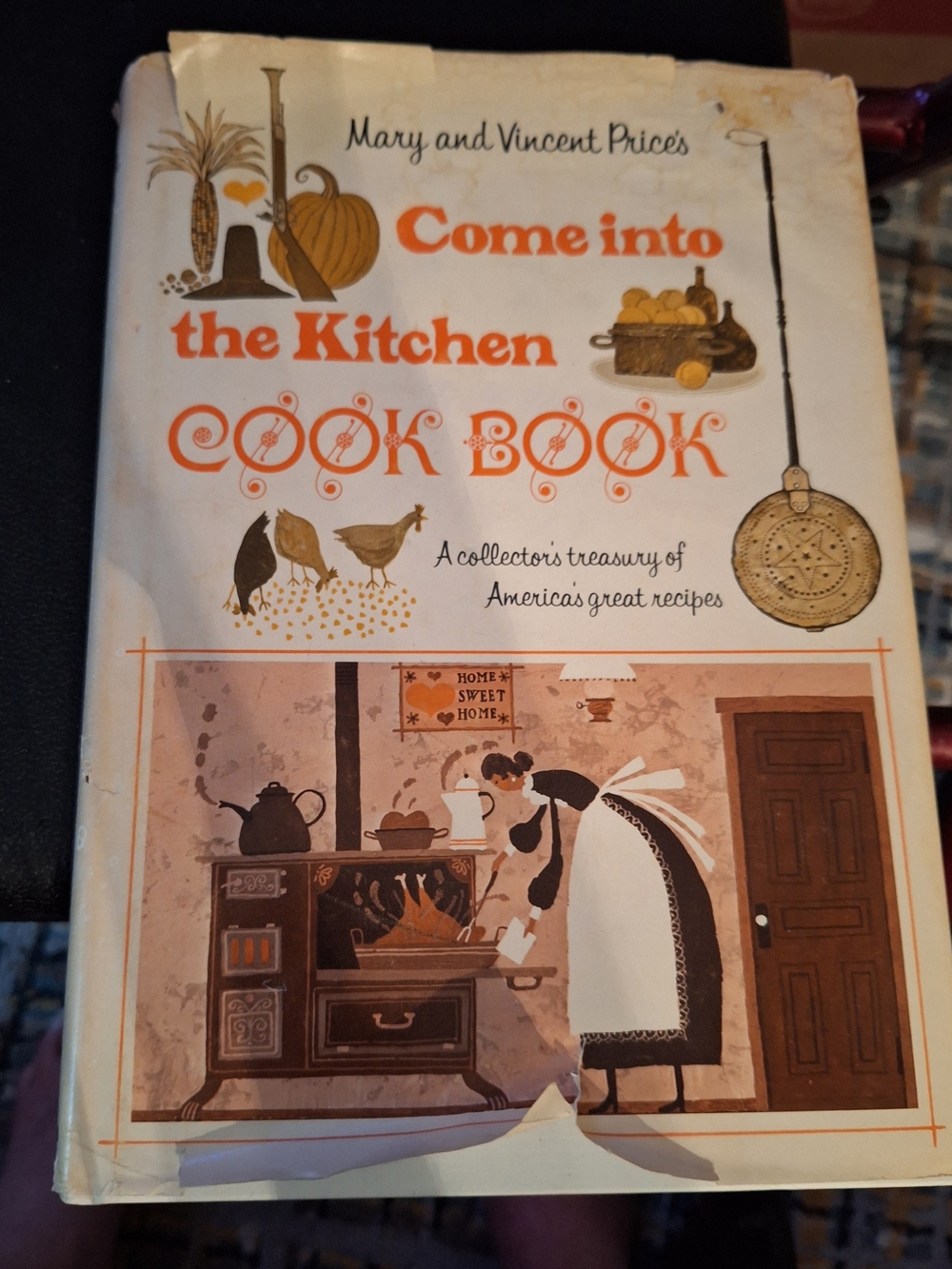 Come into the Kitchen Cookbook - Cream & Orange Cover